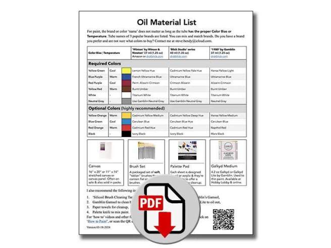 Oil Material List PDF