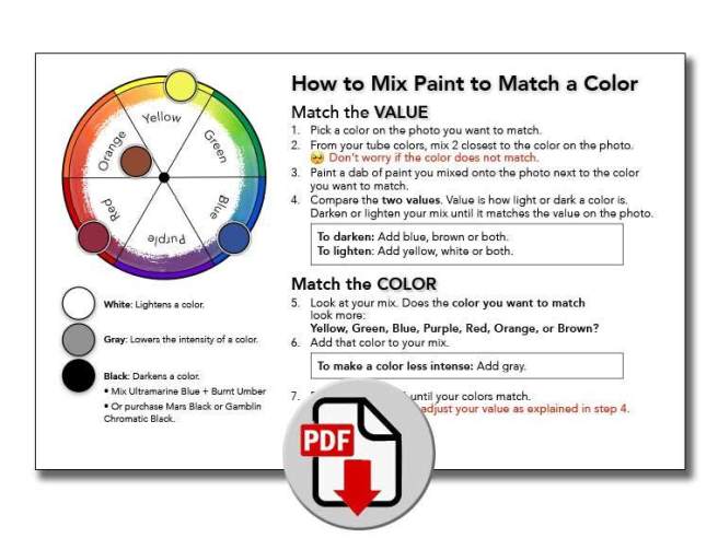 How to Mix Color Guide PDF