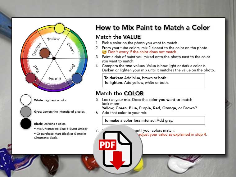 How to Mix Color Guide PDF